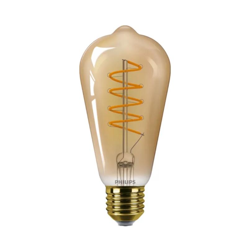 LED Pærer Classic RFSRT4 SP Dæmpbar 4-25W 220-240V ST64 E27 Guld 10stk Philips
