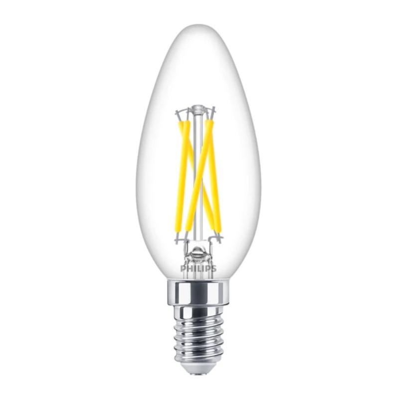 LED Pærer Master DT 2,5-25W 220-240V E14 B35 Klart Glas 10stk Philips