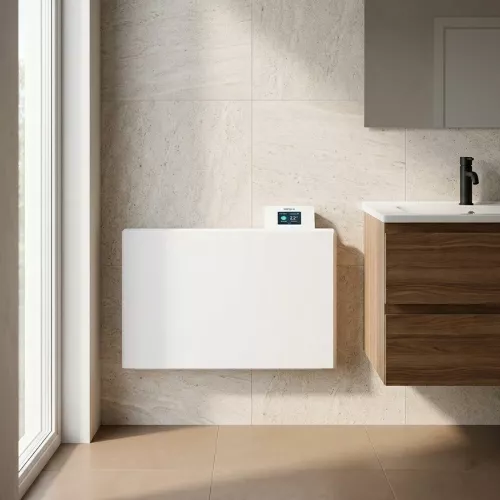 WallFlex 500 Electric Radiator 9m² 600W 230V IP24 White Ebeco 8501201