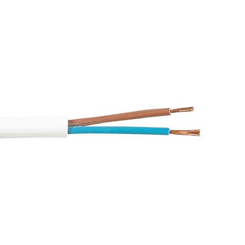 SKK (H03VV-F) 2x0.75mm², Vit, 100m, 300/300V, Malmbergs 0240512