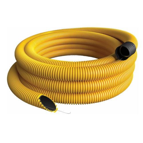 Kabelbeskyttelsesrør Med Trækwire, SRN, 110/93mm, 50m, Gul, Malmbergs 0666720