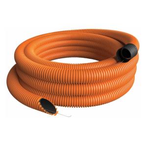 Cable Protection Tube With Pull Wire, SRN, Ø 50/40mm, 50m, Orange, Malmbergs 0666727