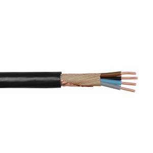 Cable FKKJ, 4x6/6mm², 0.6/1KV, Black, Malmbergs 0702665