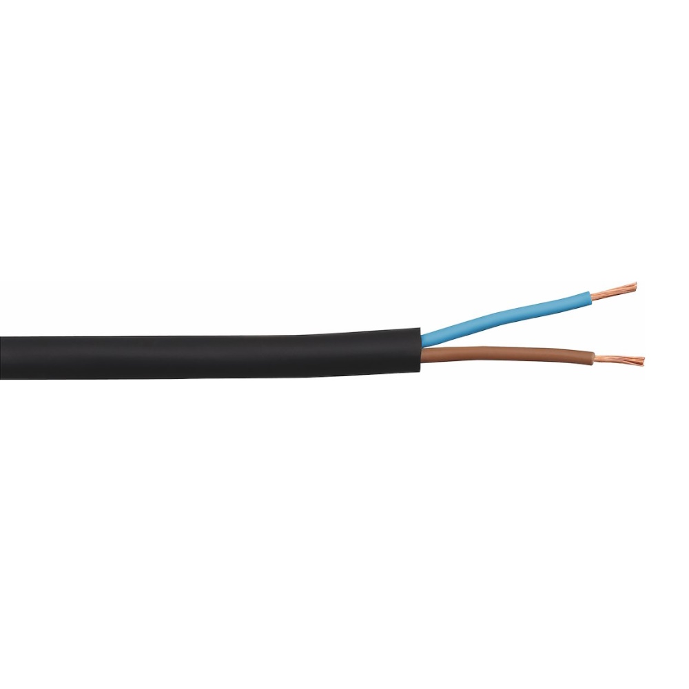Rdoe (H07RN-F), 2x1,5mm², 100m, 450/700V, Svart, Malmbergs 0871632