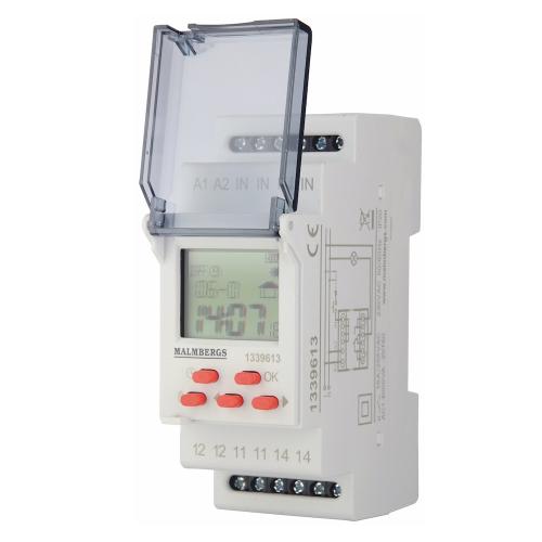 Astronomiskt Koblingsur, 1-Kanal, 16A, 2W, 230VAC Malmbergs 1339613