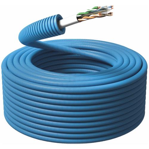 Flex Rør, U/UTP Cat.6, Ø16mm, 100m, Ring, Blå, Malmbergs 1418160