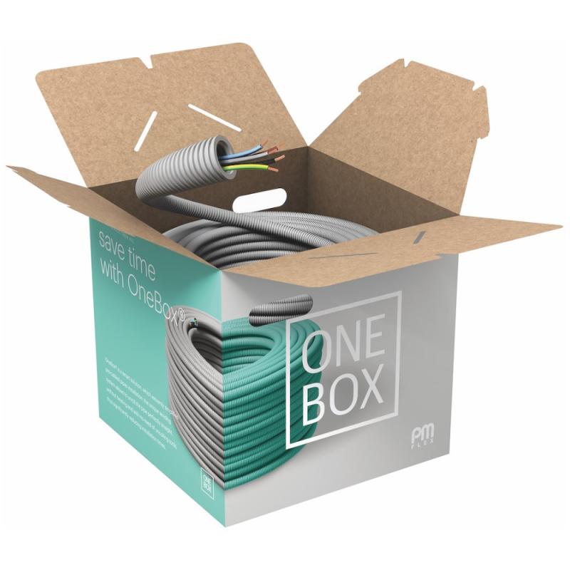 Flex Rør, FQ (H07Z1-R), 5G2,5mm², Ø20mm, 50m, Malmbergs 1418307