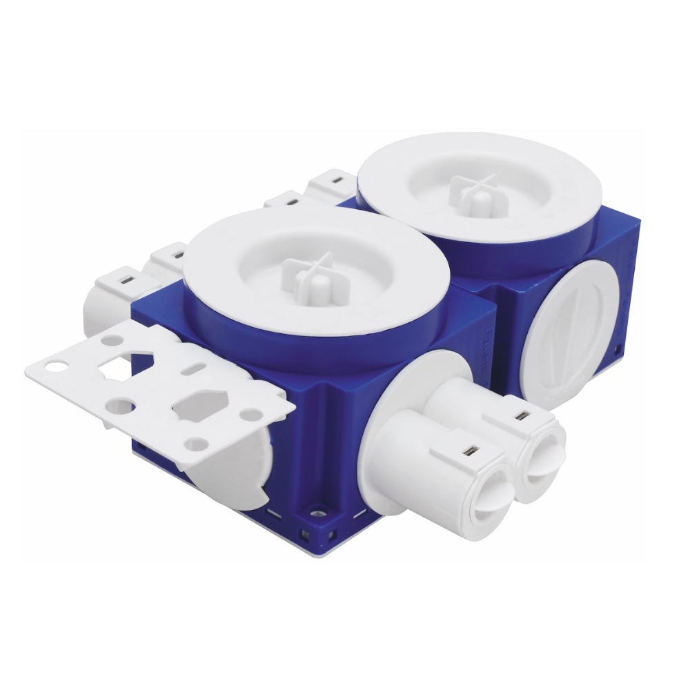 Device Box Twistline 2-Combination Box Horizontal Studs 6x16/20mm ...