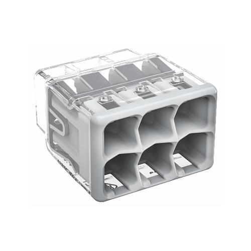 Koblingsklemme Wago 2773, 6-Pol, 4mm², 50stk, Malmbergs 1441079