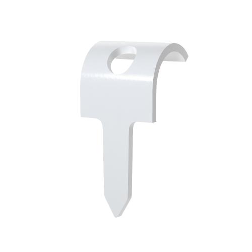 Kabelklemmer Til Træ, M-30, 8-12mm, 12mm, Hvid, 150stk, Malmbergs 1500430