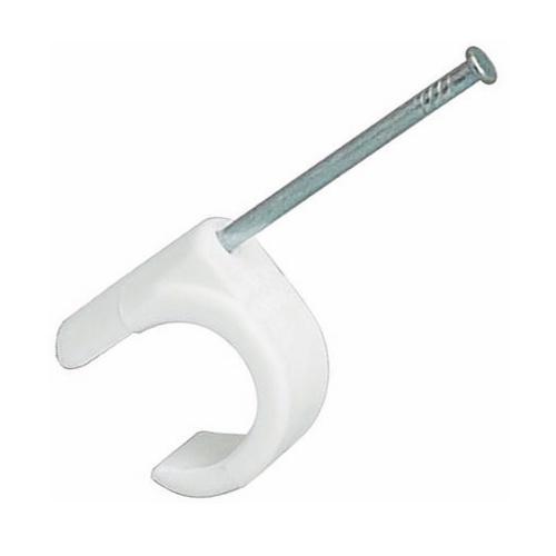 Sømklemme, Til Kabel 10-14mm, 30mm, Hvid, Malmbergs 15007717