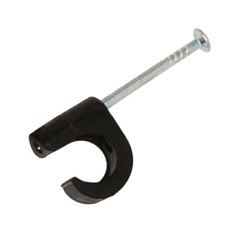 Spikklammer, För Kabel 10-14mm, 30mm, Svart, Malmbergs 1500786