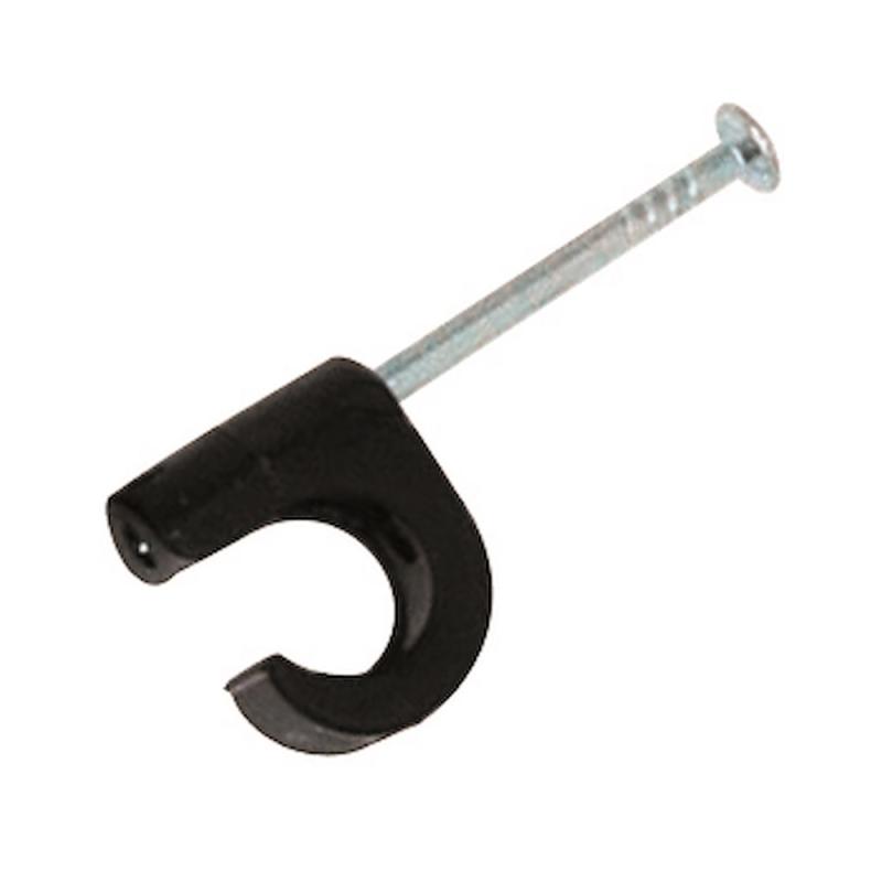 Spikklammer, För Kabel 22-26mm, 45mm, Svart, 50st, Malmbergs 1500846
