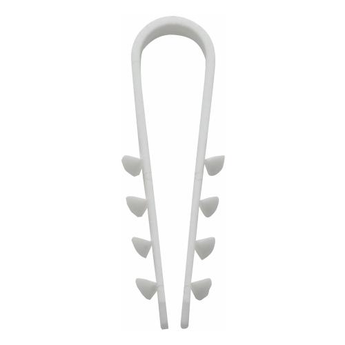 Kabel-Og Rørbeslag DKS, 3-13mm, Hvid, 200stk, Malmbergs 1500860