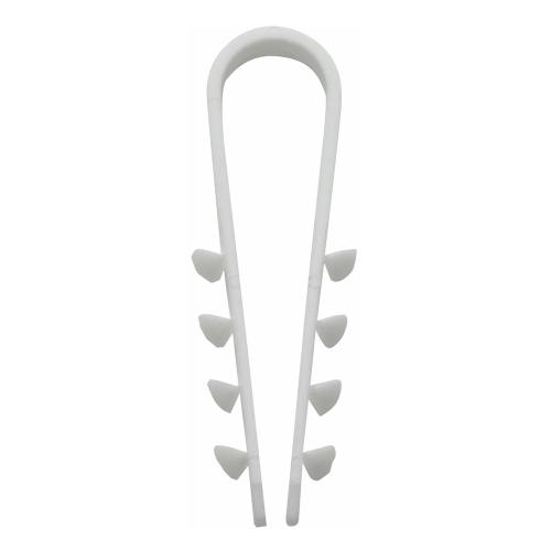 Kabel-Og Rørbeslag DKS, 6-20mm, Hvid, 200stk, Malmbergs 1500864