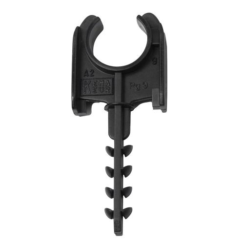 Rørbeslag AKS, 20mm, Sort, 200stk, Malmbergs 1501109