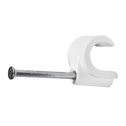 Sømklemme 22-26mm 2,5x45mm Hvid 50stk Ejot 1501129