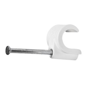 Sømklemme 8-12mm 2,0x45mm Hvid 100stk Ejot 1501141