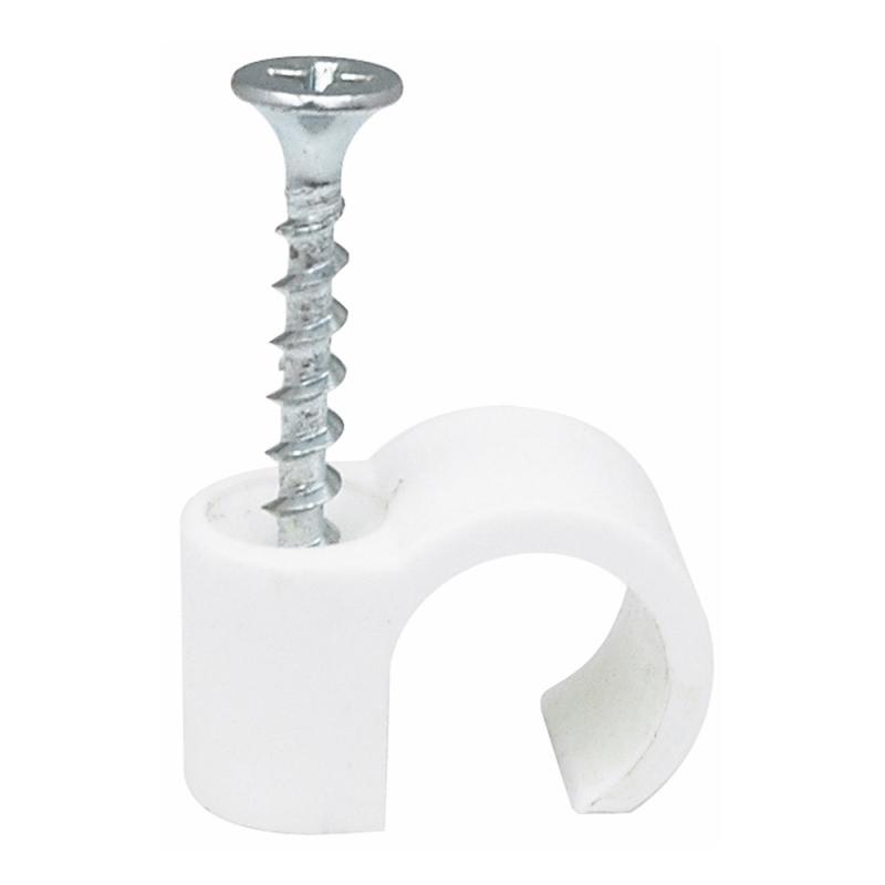 Skrueclips, 3,9x32mm, Hvid, 100stk, Malmbergs 1504142