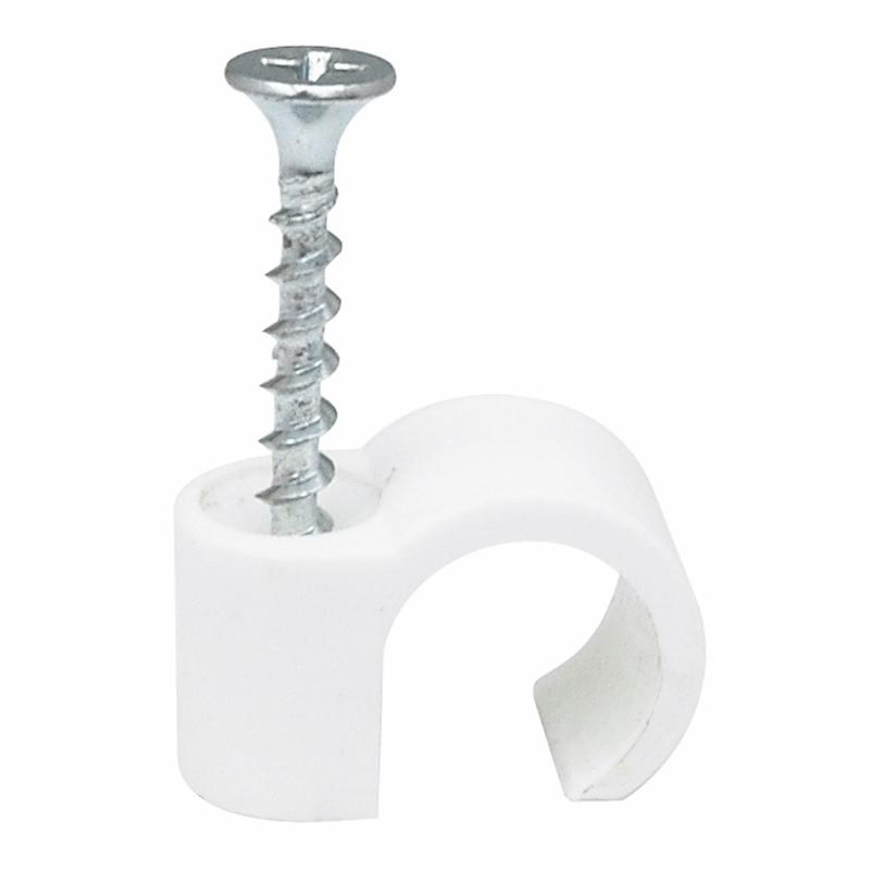 Skrueclips, 3,9x41mm, Hvid, 100stk, Malmbergs 1504143
