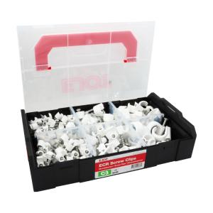 Sortimentskasse Skrueklemme C3 Sølv Ruspert 150stk Ejot 1533678