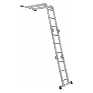 Articulated Combination Ladder With Platform 3.5m, Aluminium, Malmbergs 1652089