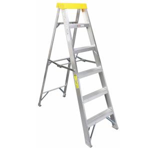 Working Ladder With Tool Shelf, 5 steps, Malmbergs 1652184