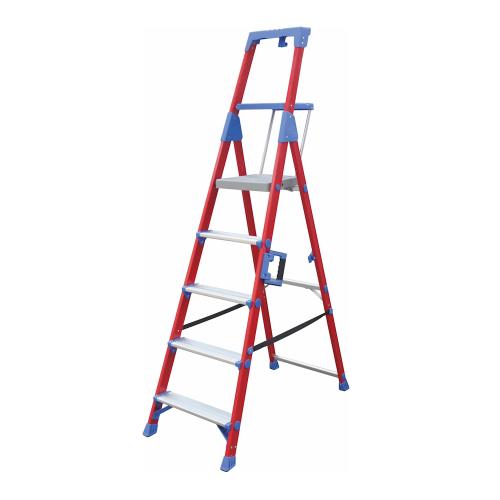 Glasfibertrappestige Med Værktøjshylde, 5 Trin, Malmbergs 1652747