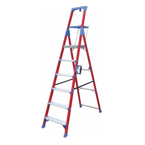 Glasfibertrappestige Med Værktøjshylde, 6 Trin, Malmbergs 1652748