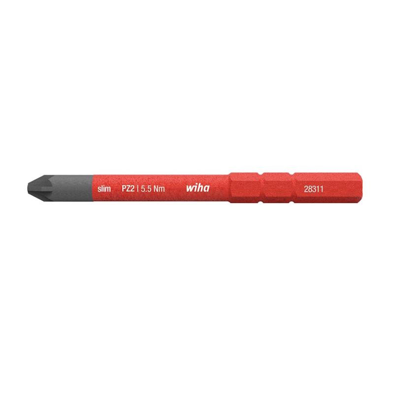 Bit Slime Bit Elektrisk Pozidriv Pz2 75mm Wiha 1663732