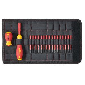 Slimvario Screwdriver & Bit Set 18, Wiha 1663770