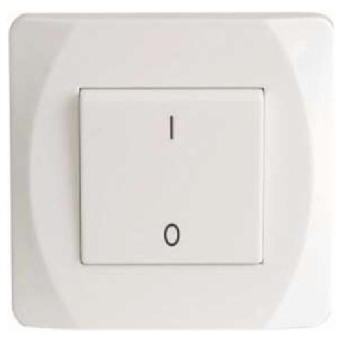Switch Nova, Hvid, 2-Polet, Skrueløs, 250V, Malmbergs 1890407