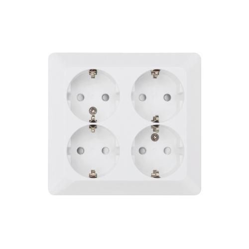 Delta Stikkontakt, 4-Vejs, Ekstern, Ral, Malmbergs 1893412