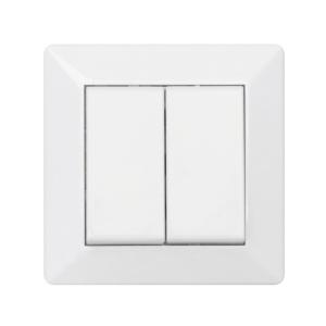 Delta Switch, Without Glow Lamp, Double Step, Ral 9001, Malmbergs 1893425
