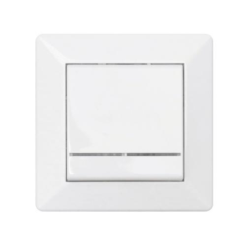 Delta Power Switch, Med Glødelampe, Ral 9001, Malmbergs 1893433