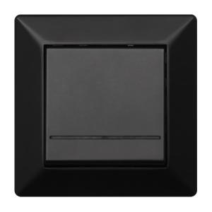 Delta Switch With Glow Lamp 1-Pole/Stage 10AX IP20 Black Malmbergs 1893822