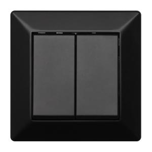 Delta Switch Without Glow Lamp Kron 10AX IP20 Black Malmbergs 1893823