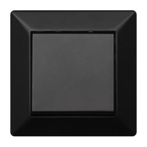 Delta Switch Without Glow Lamp Cross 10AX IP20 Black Malmbergs 1893827