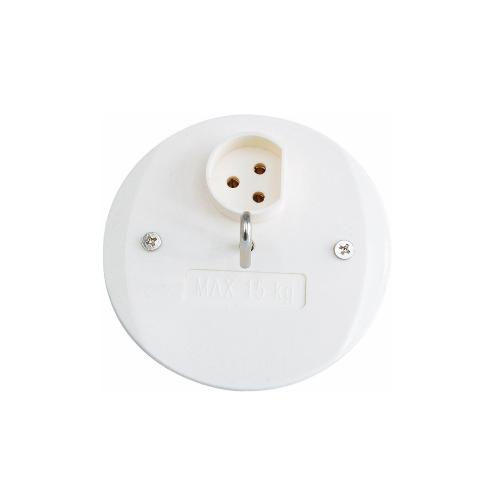 Ceiling Box Cover With Lamp Outlet, Nova, 3-Pole, Malmbergs 1895625