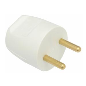 Plug, Without Earth, Normal, White, 5pcs, Malmbergs 19210158