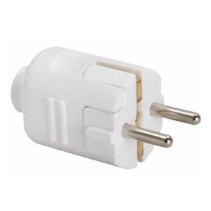 Plug, With Earth, Normal, White, 5pcs, Malmbergs 19210178