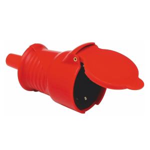 Joint Socket, With Cover, IP44, Red, Malmbergs 1923034