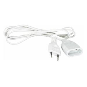 Extension Cord, Euro, 2m, White, 5pcs, Malmbergs 19230408