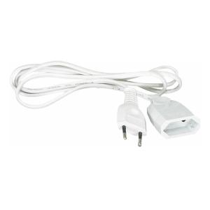 Extension Cord, Euro, 2m, White, 5pcs, Malmbergs 1923040