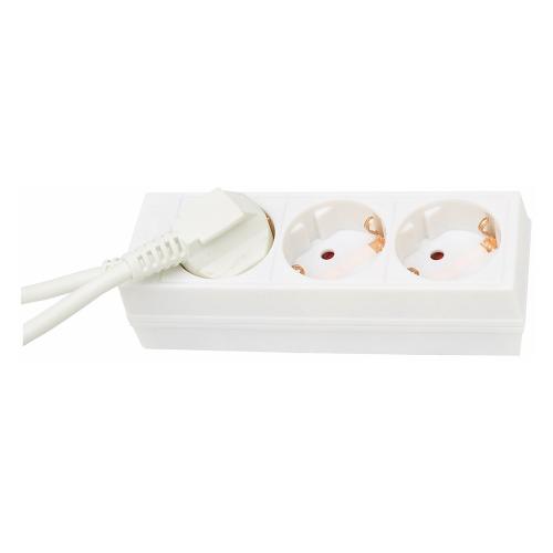 Stikdåse Med Jord, 3-Vejs, Hvid, 3stk, Malmbergs 1925102