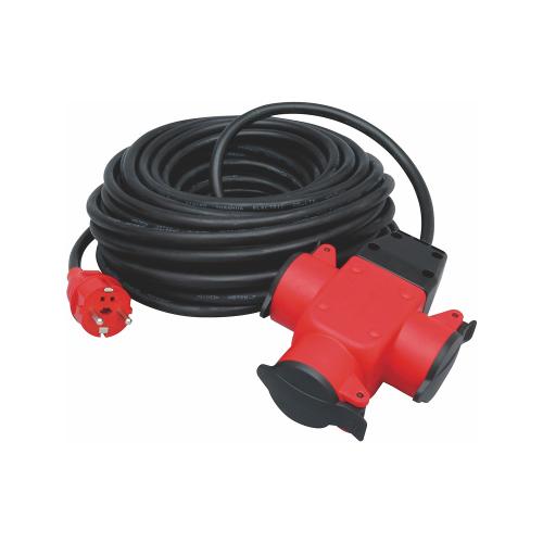 Grenuttag, 3G1,5mm², 3-Vägs, Med Lock, IP44, 25m, Malmbergs 1925294