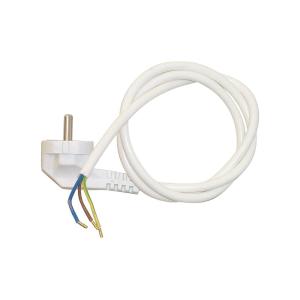 Power Supply Cord With Earth, 2m, White, Malmbergs 1927100