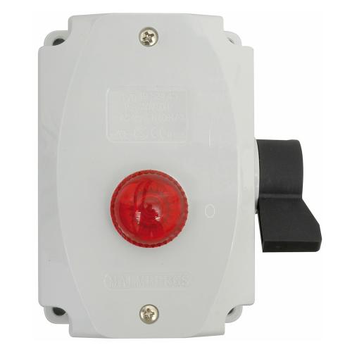 Kapslede Afbrydere, Med Glimlampe, 16A, IP54, Malmbergs 1932443