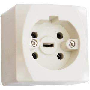 Wall Socket Perilex, Nova, 1-Way, Surface-Mounted, 400V, Malmbergs 19390008