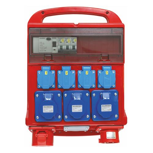 Distributionscenter 16A, IP44 (41-1+3x216-6), Malmbergs 1990160